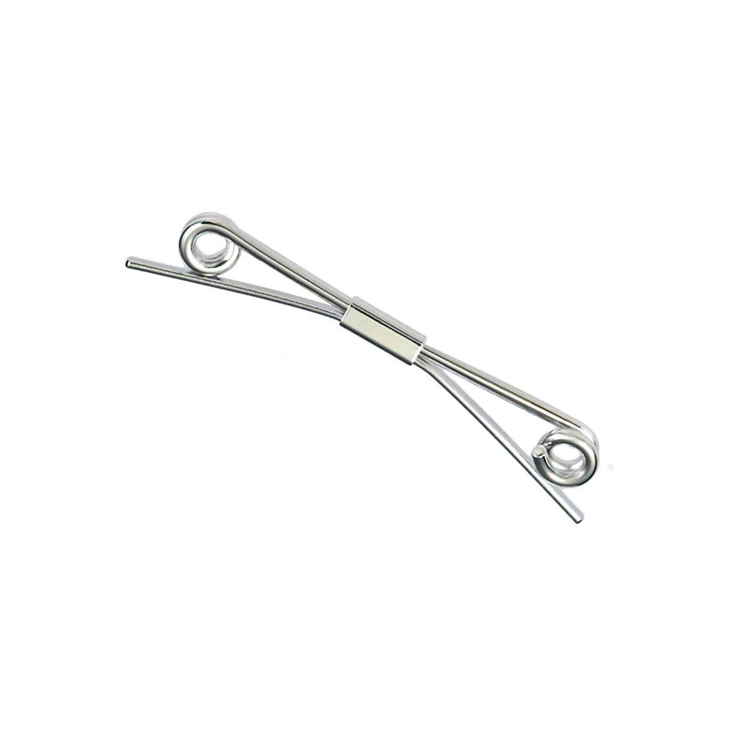 Necktie Tie Clips Collar Bar Shirt Collar Stay Tie Pins Cravat Clips Silver Metal Collar Pin Jewelry Accessories