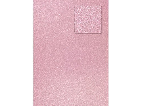 papieto Glitter Cardboard/Paper Glitter Effect (32/A4-21,0 X 29,7 Cm - 200 G/M 1 Sheets) Light Pink