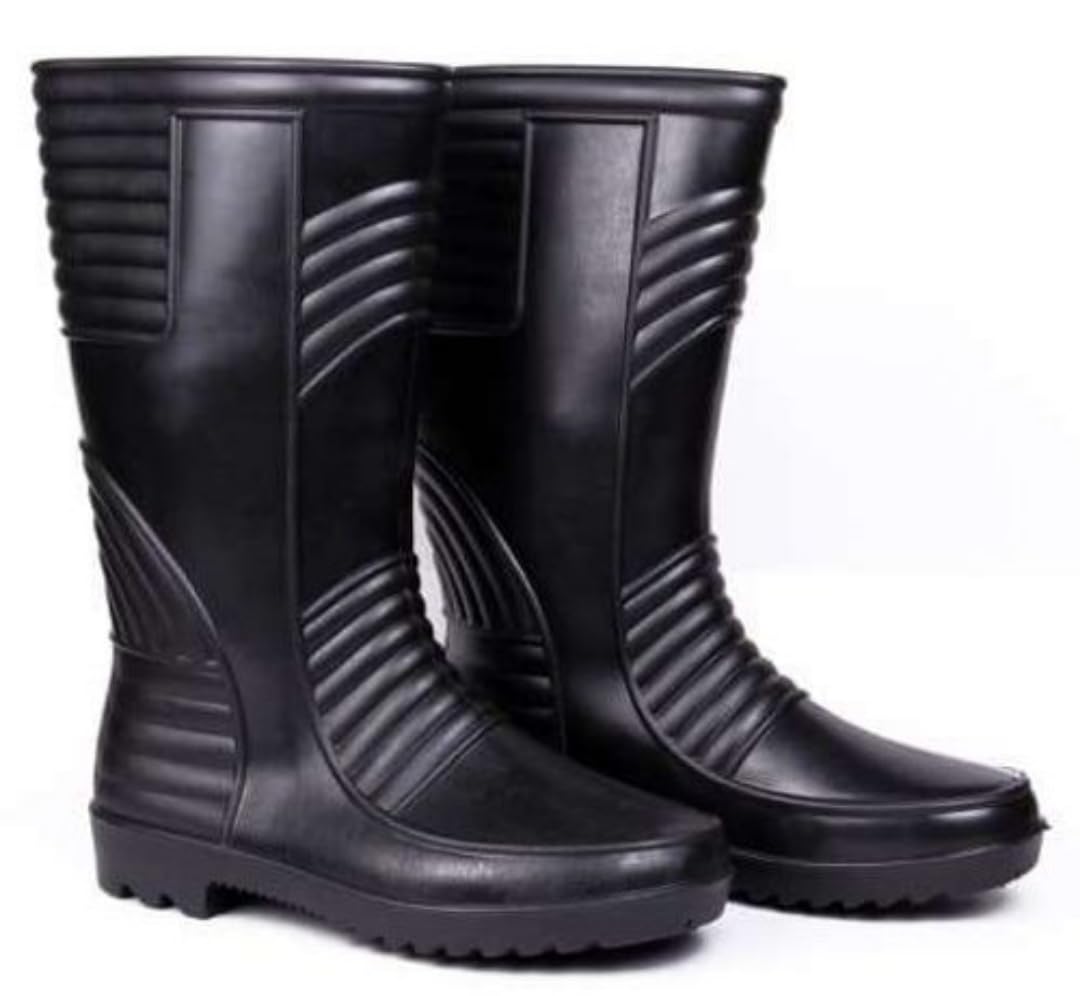 HILLSON WELSAFE Gumboots for Men (Plain Black, 10) (B0CJ88MFYH) Amazon Price History, Amazon Price Tracker