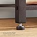 VASAGLE Coat Rack, 3-in-1 Hall Tree, Entryway Shoe Bench Coat Stand, Storage Shelves Accent Furniture Steel Frame Large Size, Industrial, Rustic Brown and Bronze UHSR45AX