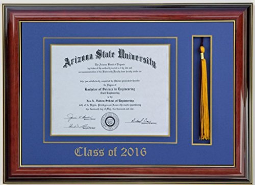 3Art Diploma Tassel Frame 11X14 Black/Red (Customizable) 2021 #TOP7