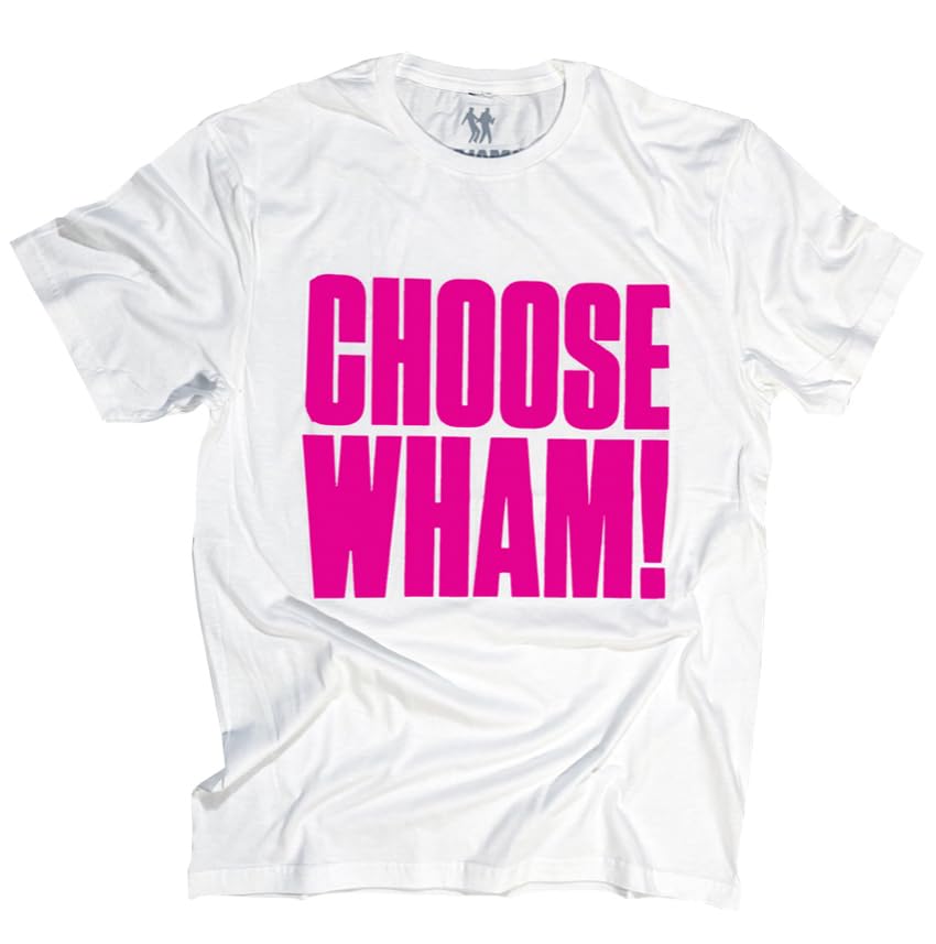 T-shirt Wham blanc et rose XXL idéal pour vos sorties estivales décontractées