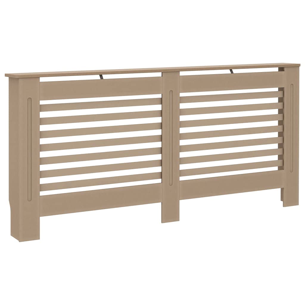 FIRBNUS 172x19x81.5 cm HeizköRperverkleidung HeizköRper Heizungsverkleidung HeizköRperabdeckung LamellentüR Heizungsrohr Verkleidung Braun