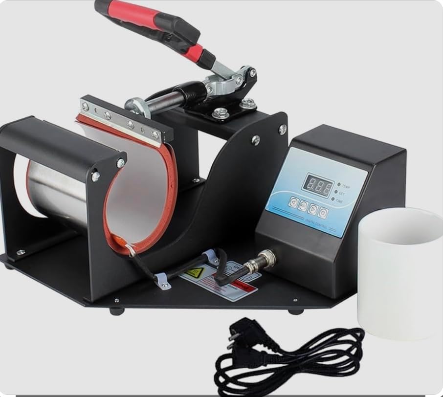 99 Sublimation Mug Heat Press | Transfer Printing Press Machine, Plate Mug, Bottle & Glass | Heavy Duty Sublimation | DTF Printing | Fusing Machine | Easy to Use