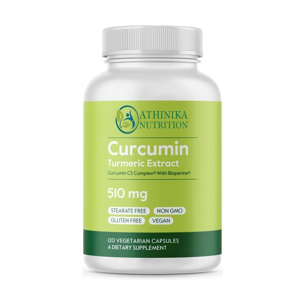 Curcumin 510mg (Turmeric)(120 Vegetarian Capsules) with Curcumin C3 Complex & Bioperine - Standardized to 95% Curcuminoids - No Stearates - Vegan - Non GMO - Gluten Free-picture-34