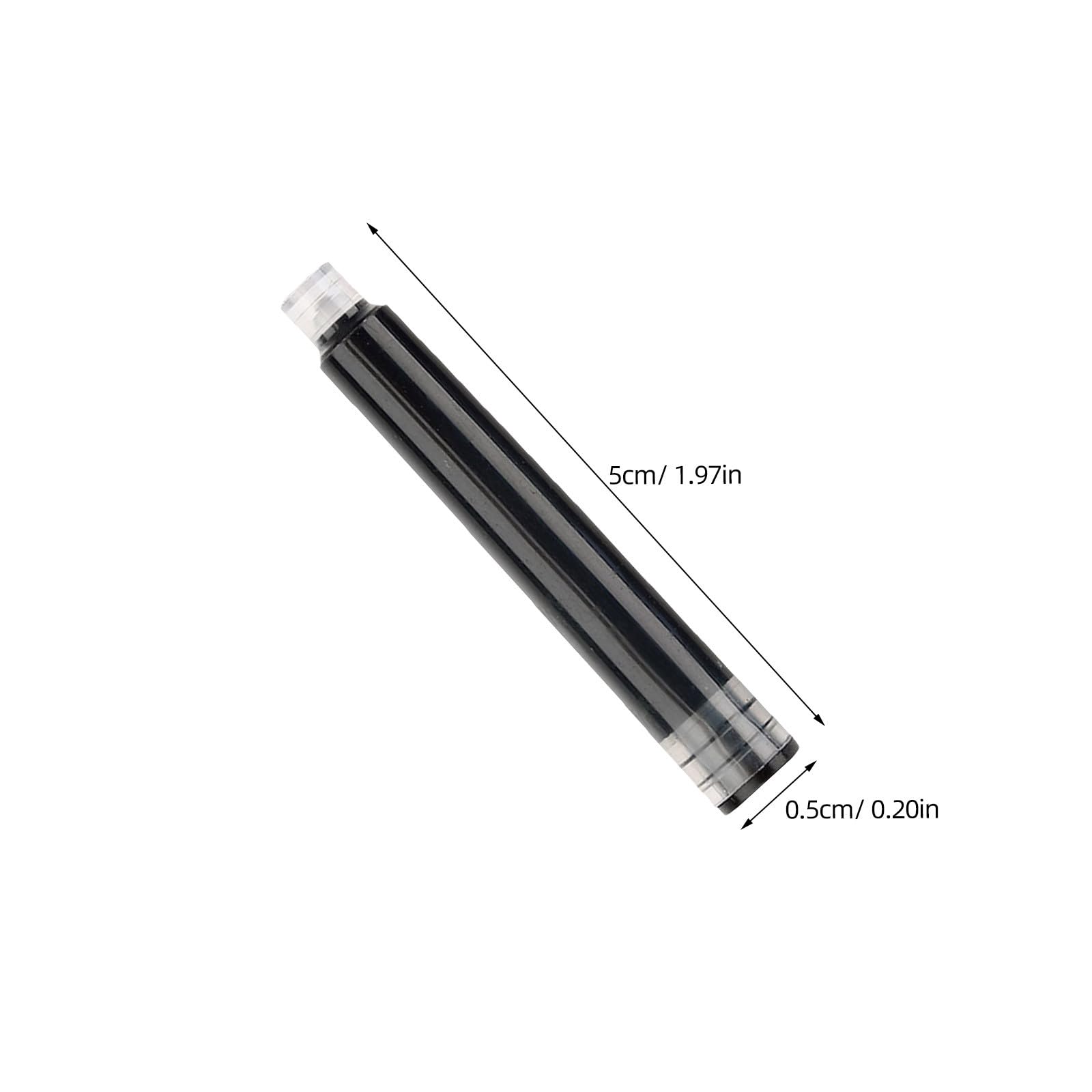 Cabilock 450 Unidades Cartuchos de Tinta Material Plástico para Pluma Estilográfica de 3.4 Mm, Recarga Estable Colores Azul, Negro y Rojo y Adecuado para Exámenes y Uso Escolar Uso Escolar