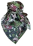 Wyoming Traders Paisley Cowboy Wild Rag 100% Silk Scarf Bandana Multiple Colors 34.5' (Watermelon)