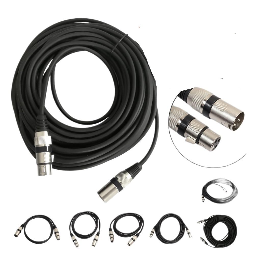 3-pinowy kabel mikrofonowy XLR męski na żeński kabel audio, ekranowany kabel przedłużający do miksera mikrofonowego 3/* m/5 m/10 m/15 m/20 m (20)