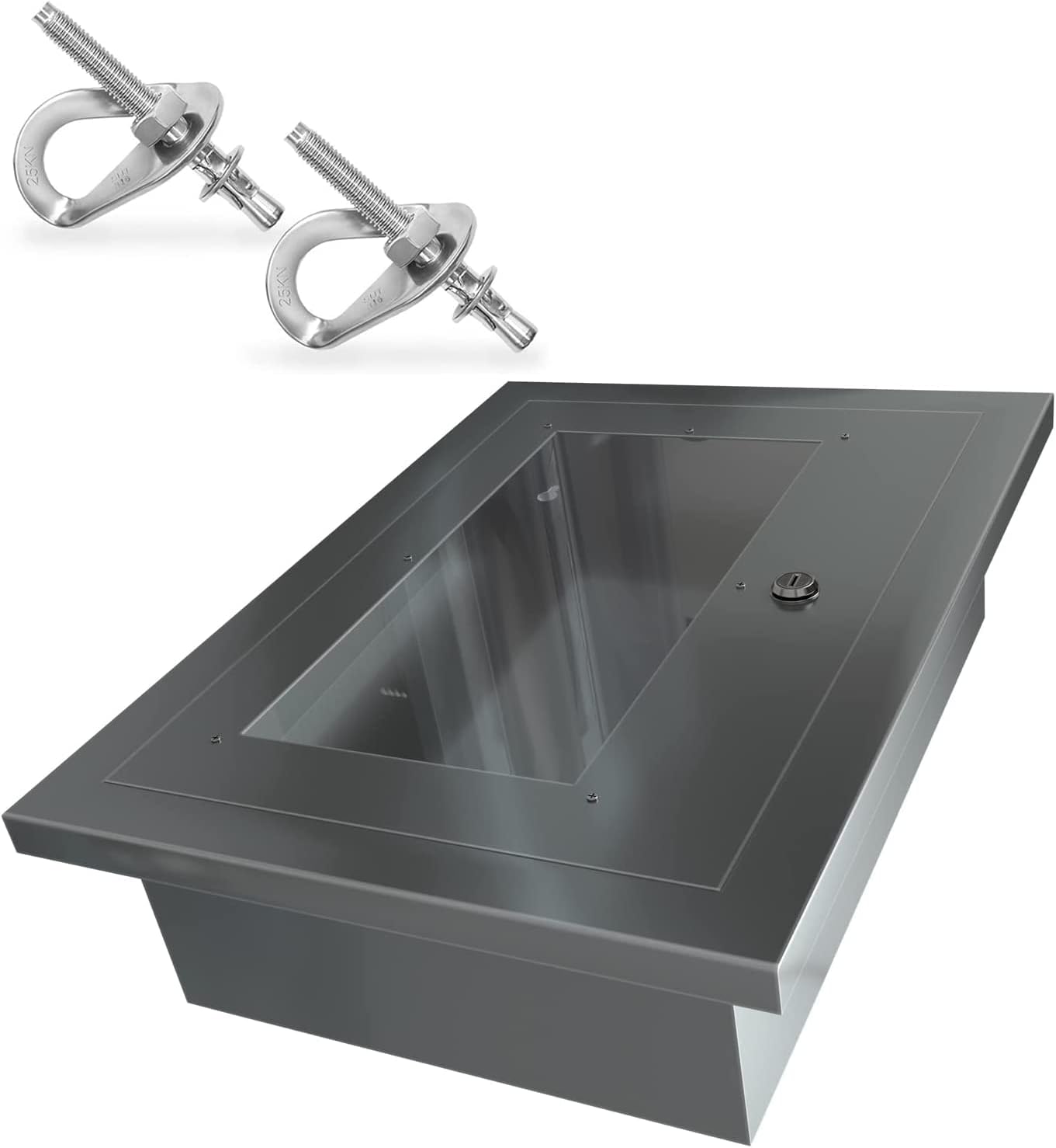 Aluminium Cabinet for Fire Escape Ladder | Universal Access Box for Fire Ladder 2 Story | Indoor Outdoor | Mounting Hadware incl | Wall Mountable Storage Fire Safety Ladders | 16.5 * 13 * 6 inch