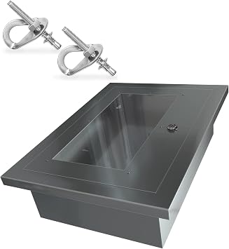 Aluminium Cabinet for Fire Escape Ladder | Universal Access Box for Fire Ladder 2 Story | Indoor Outdoor | Mounting Hadware incl | Wall Mountable Storage Fire Safety Ladders | 16.5 * 13 * 6 inch