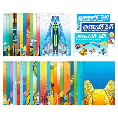 Libro de actividades de avión de papel para desarrollar habilidades de manualidades 7