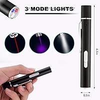 Vista 3 de 2 Pack Cat Toys Pointer Interactive Toys for Indoor Cats and Dogs, Pet Cat Catch Single Interactive Exercise Cat Training Tool with USB Rechargable