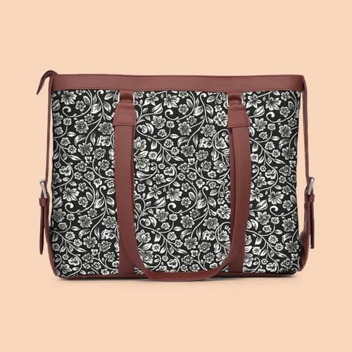 Image of Stylish Tote Bags for Office Use | Laptop Bag 15.6 inch | Purse for Women | Vegan Leather Handbag | Daily & Travel Use |