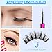 Magnetic Eyelashes Kit, Long Lasting and Reusable Magnetic lashes Natural Look, 14 Pairs False Eyelashes with Magnetic Eyeliner & Tweezers, Easy to Wear, No Glue Needed (14 Pairs)