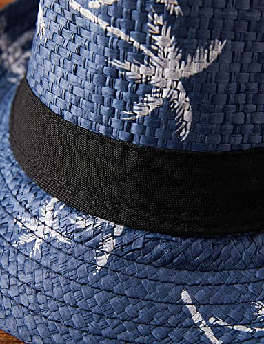 AIEOE Kids Summer Straw Hat for Baby Infant Toddler Boys Fedora Classic Beach Sun Hat Short Brim with UV Protection4