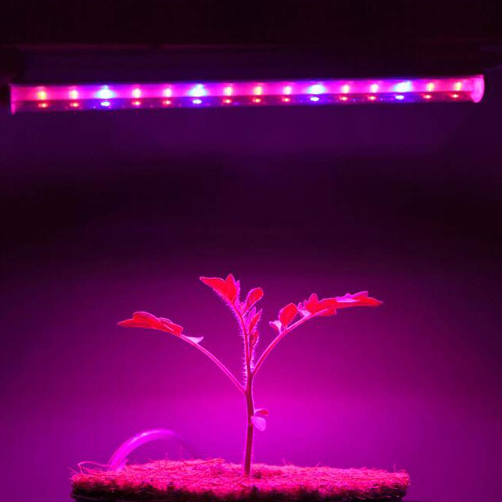 Plant Grow Light, Plant Growing Lamp, Grow Light Bar para Plantas de Interior, 5 * 6W, Stick To Anywhere, Grow Lamp USB Plug-in Powered Led Plant Light