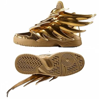 adidas gazelle silver green womens Adidas Jeremy Scott Iridescent Foil Wings Showstopper Sneaker Shoes Si –  Uptown Cheapskate Austin