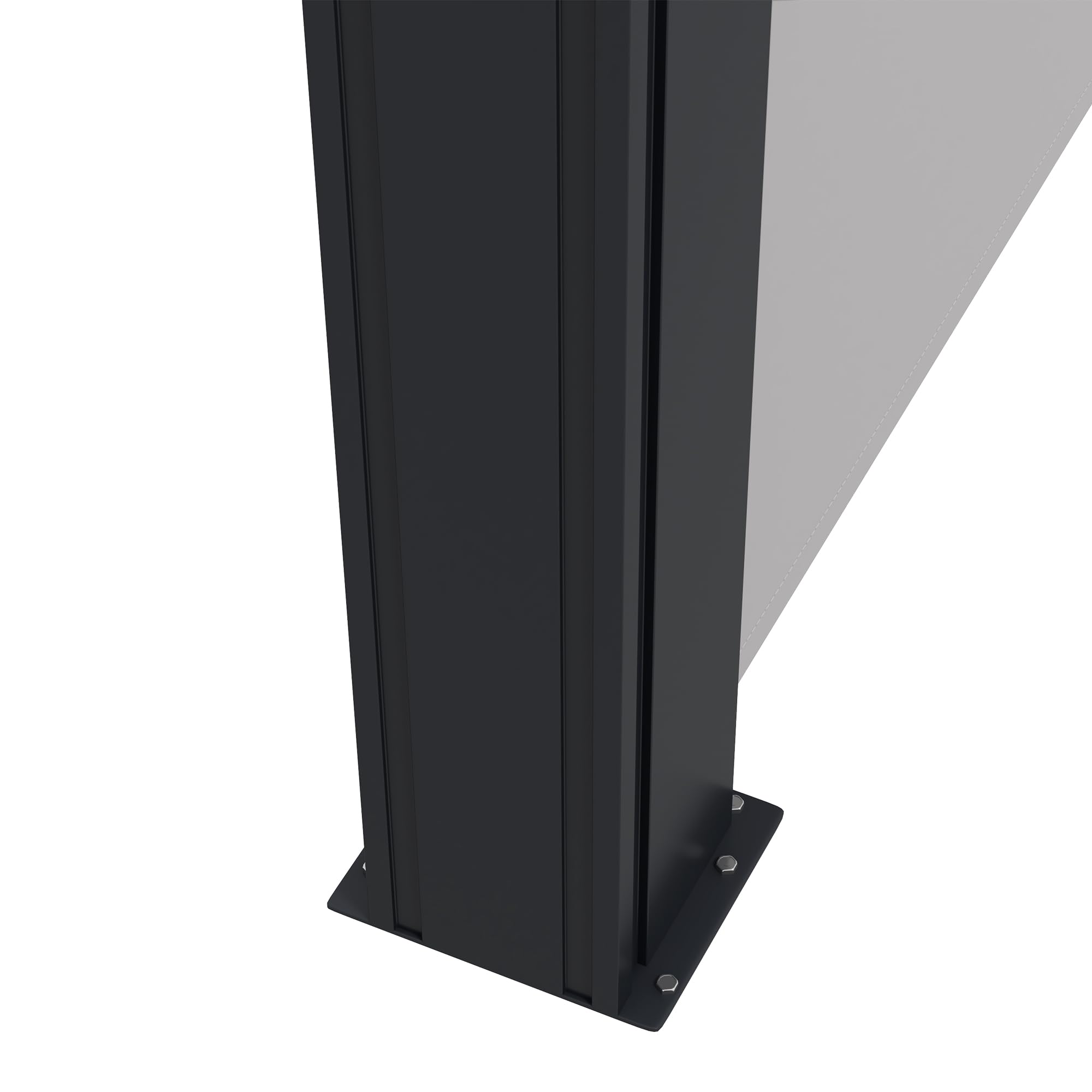 Outsunny Store latéral Brise-Vue paravent rétractable de Jardin dim. 4L x 1,80H m alu. Polyester Anti-UV Haute densité 180 g/m² Gris Clair