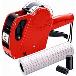Máquina Brother Ce 5500 Precio MX 5500 - Etiquetadora de precios (5000 etiquetas, 2 rellenos de tinta, para uso en oficinas, minoristas, tiendas, tiendas, tiendas, tiendas, tiendas, tiendas, etiquetado de alimentos, color rojo)