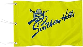 Southern Hill Golf Country Club Golf Pin PGA Flag Practic Putting Green Golf Flag For Backyard Garden Double-Sewn 600D Nylon Miniature Pin Flag (20"X13" Grommet)