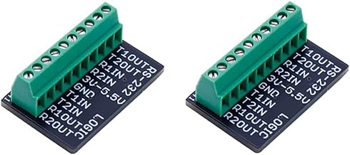 Treedix 2 x Mini RS232 auf TTL MAX3232 Konvertierungsadapterplatine Transceiver Breakout Board 3V-5V