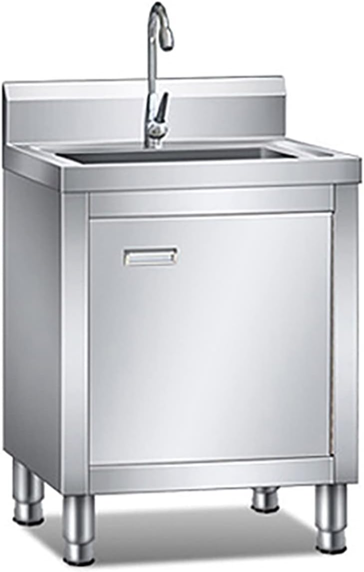 Outdoor Sink Set, Laundry Room Sink, Independent Kitchen Sink, Outdoor Sink with Drain and Hot and Cold Water Tap for Garage, Restaurant, Kitchen, Lavender