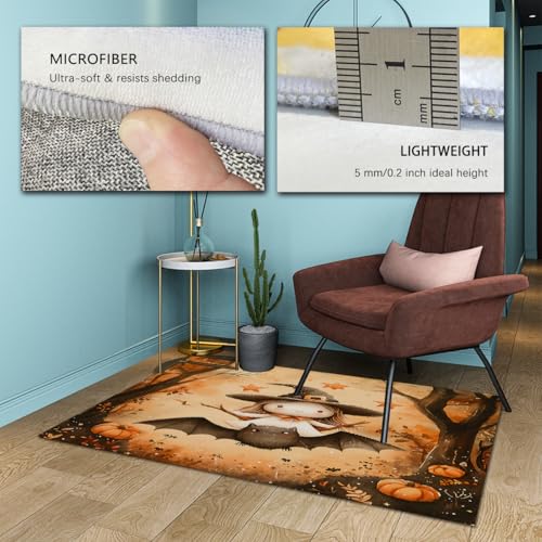 Tapis de bureau Halloween antidérapant et doux pour le sol - 6