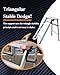 Elitix Washing Vehicles Scaffolding Platform Foldable, Hedge Cutting Step Ladders Tools with Anti-Skid Feet, Indoor Workbench Lift Walk Boards Scaffold(Small)
