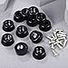 ULTECHNOVO Foot Pad Screw Set Fastener Tools for Cutting Board Non Slip Rubber Feet Kit 10 Pcs