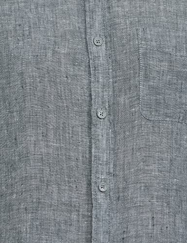 Image of Marks & Spencer Mens Solid Polyester Blend Collared Neck Regular Fit Easy Iron Shirt (Pack of 2)