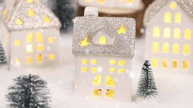 Amazon.com : Spdmhyo 29Pcs Ceramic Christmas Village Set with Tea