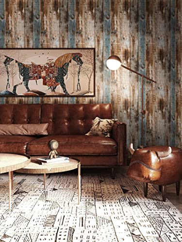 Heroad Brand 17.7"X78.7" Contact Paper Wood Wallpaper Stick And Peel Removable Self Adhesive Wallpaper For Living Room Bedroom Kitchen Backsplash #TOP1