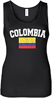 Vista 1 de Cybertela - Camiseta sin mangas para mujer con diseño de bandera de Colombia