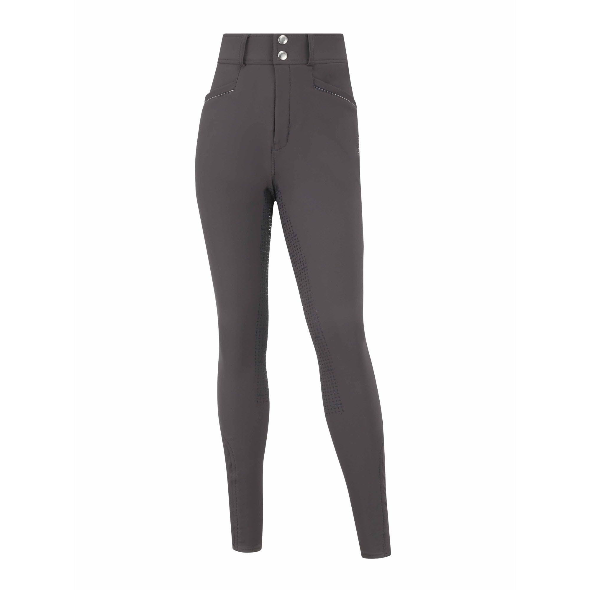 LeMieux Young Rider Freya Pro Breeches - Full Seat Silicone Grip - Grey - 11-12years