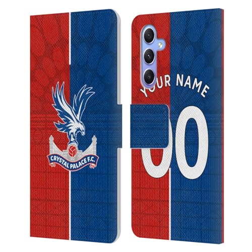 Coque Samsung Galaxy A34 5G Crystal Palace FC en cuir à portefeuille personnalisé