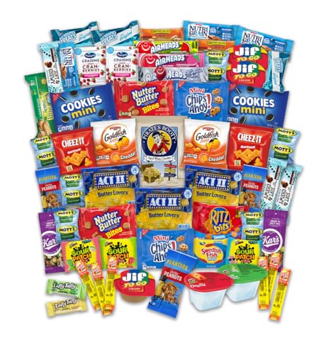 Snacks Variety Pack for Adults Kids Students - 60 Count Sweet and...