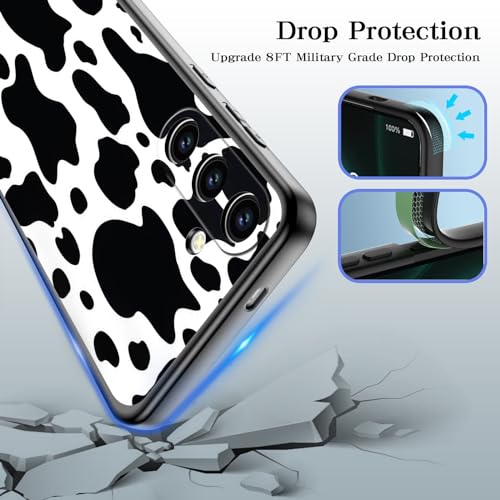 HQUSZPT Phone Case Compatiable for Samsung Galaxy S25 Plus 5G,Slim Shockproof Protective Cover for Man Women Girl Boy Children,Cow Print by HQUSZPT - Image 4