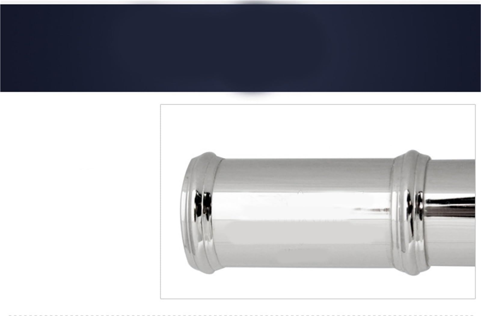 początkujących Flet Flet z 16 otworami na klucz E otwarty otwór srebrzony zamknięty o podwójnym przeznaczeniu klasa wydajnościowa(Flute+Imitation Leather Case)