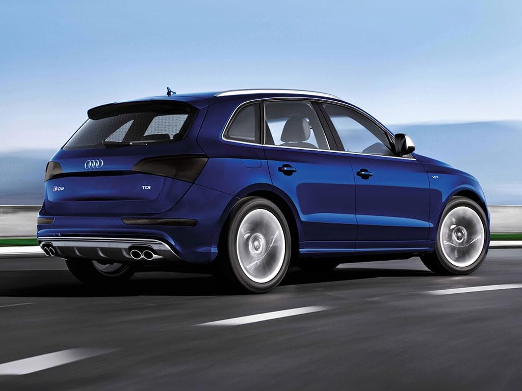 Rvinyl Tail Light Tint Covers Compatible with Audi SQ5 2014-2017 - Blackout Smoke
