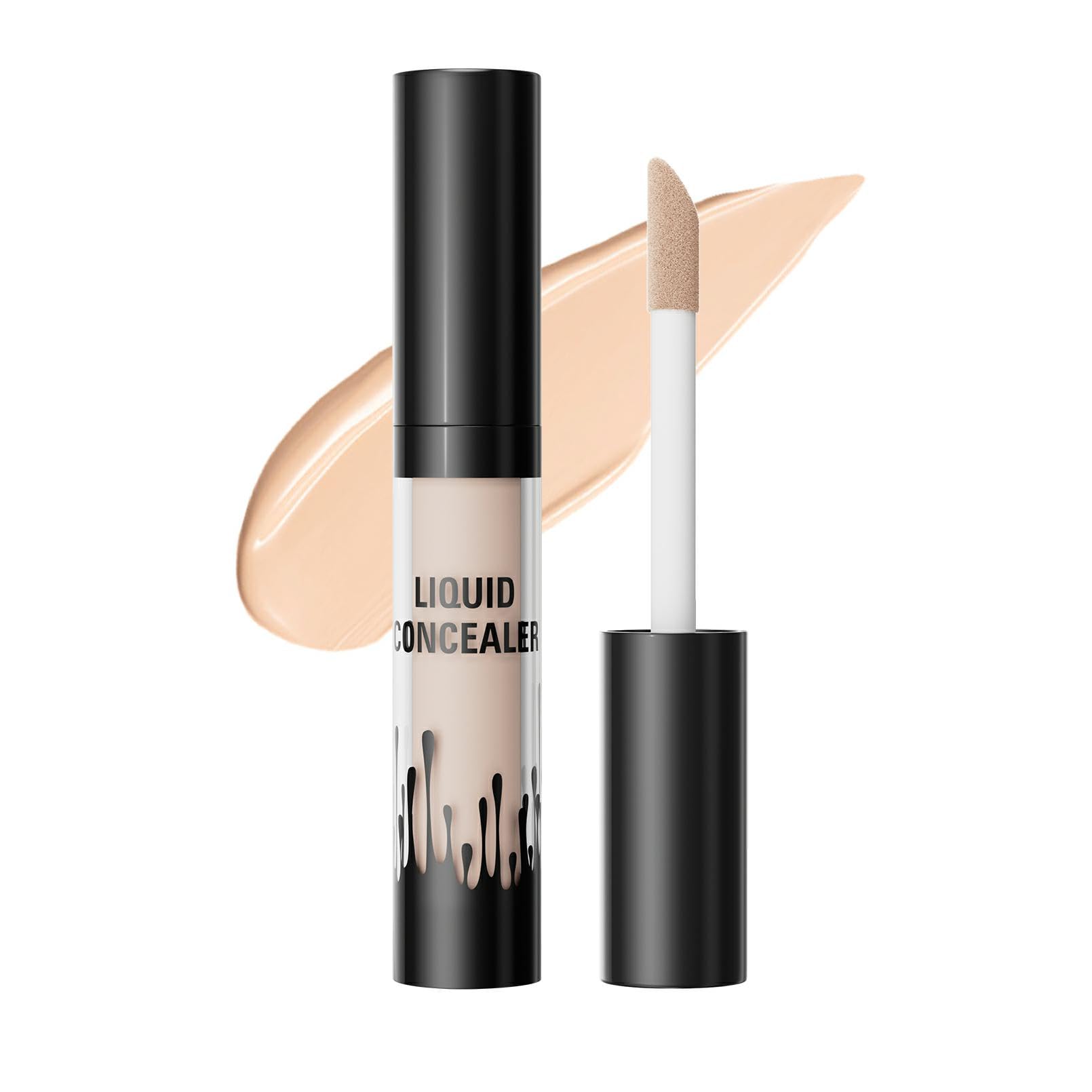 Full Coverage Concealer,Multi-Use Long-Lasting Waterproof Makeup Adherence Hydrating Face Concealer for Women Mens (Light, 0.1 Fl Oz)
