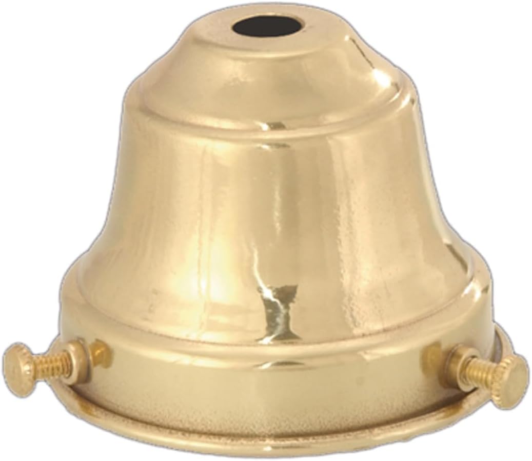 B&P Lamp® 2 1/4" Fitter, Brass Fixture Shade Holder, Polished & Lacq.