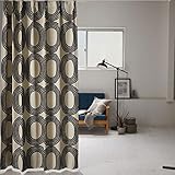 スミノエ(Suminoe) セミオーダーカーテン ブラック 幅165cm ×丈190cm ディズニー ドットリング 遮光カーテン M1181