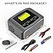 Dual lipo Battery Charger 1S-6S RC Car Battery Charger 240W 10A Balance Charger Discharge for LiPo/Li-ion/Life(1-6s) NiCd/NiMH/LiHV/PB Smart Battery RC Car Charger