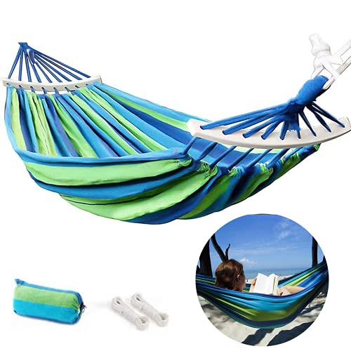 YAGUBLKJ Hängematte Outdoor Baumwolle Mehrpersonen 190 x 80 cm Cover