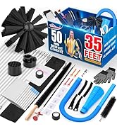 Sealegend 50-Pieces 35-Feet Dryer Vent Cleaner Kit, Dryer Cleaning Tools, Include Omnidirectional...