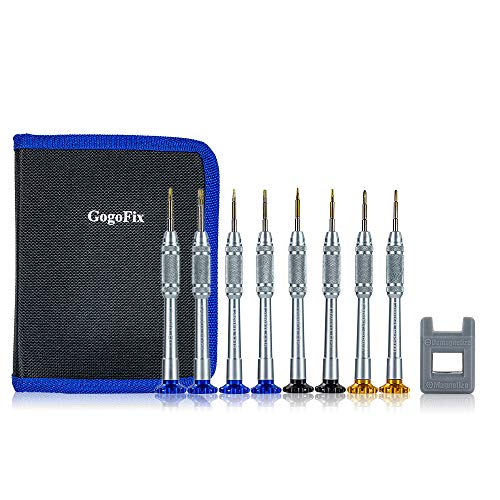 GogoFix Precision Aluminum Screwdrivers with Magnetizer Compatible with MacBook Repairing and Maintenance