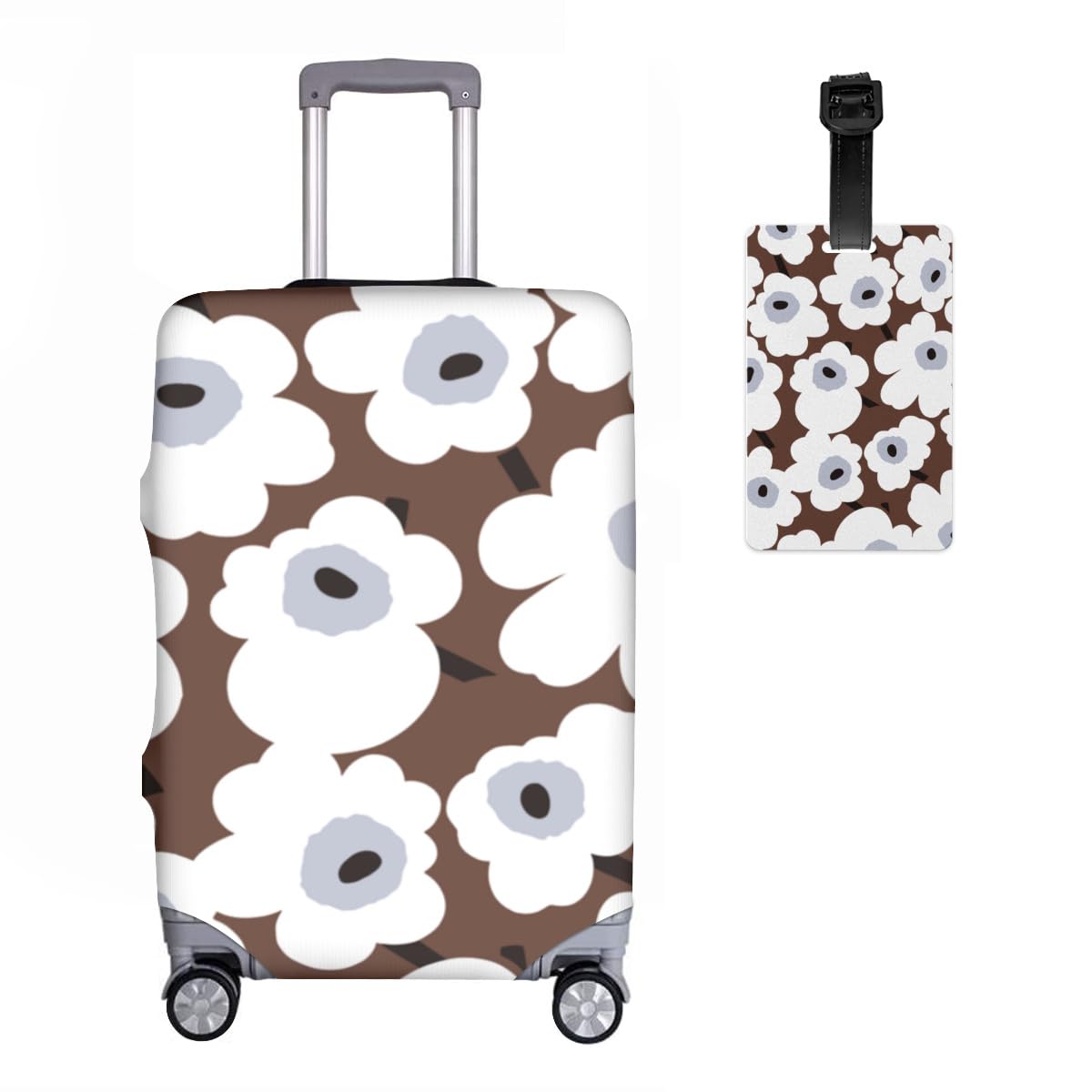 Amazon.co.jp: スーツケースカバー 荷物タグ 2点セット 花柄
