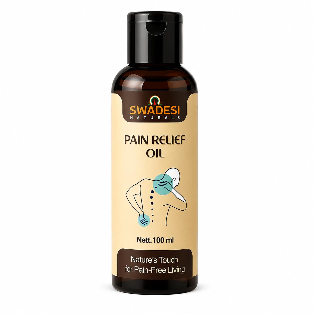 Swadesi Naturals Pain Relief Oil, 100 ml | Herbal Massage Oil, Non-Greasy Formula, Joints & Muscles, Fast-Absorbing, Chemical-Free-picture-14