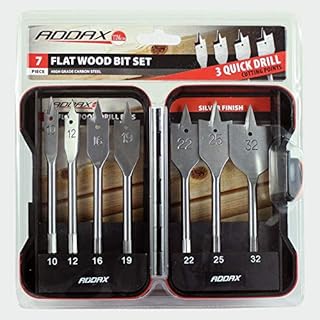 TIMCO F7SET Flat Wood Twin Cutting Edge Bit Set - 7pc