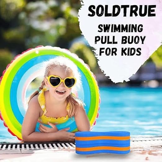 Image of Swimming Pull Buoy Multi Layer Soft EVA Foam Multicolour Floating Board for Swimming Pool Training Exercise for Adults and Kids